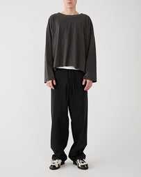 SECOND/LAYER Thrasher L/S Tee Black T-Shirt L/S Men