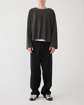 SECOND/LAYER Thrasher L/S Tee Black T-Shirt L/S Men