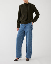 Christian Wijnants Keiko Dark Moss Knitwear Women