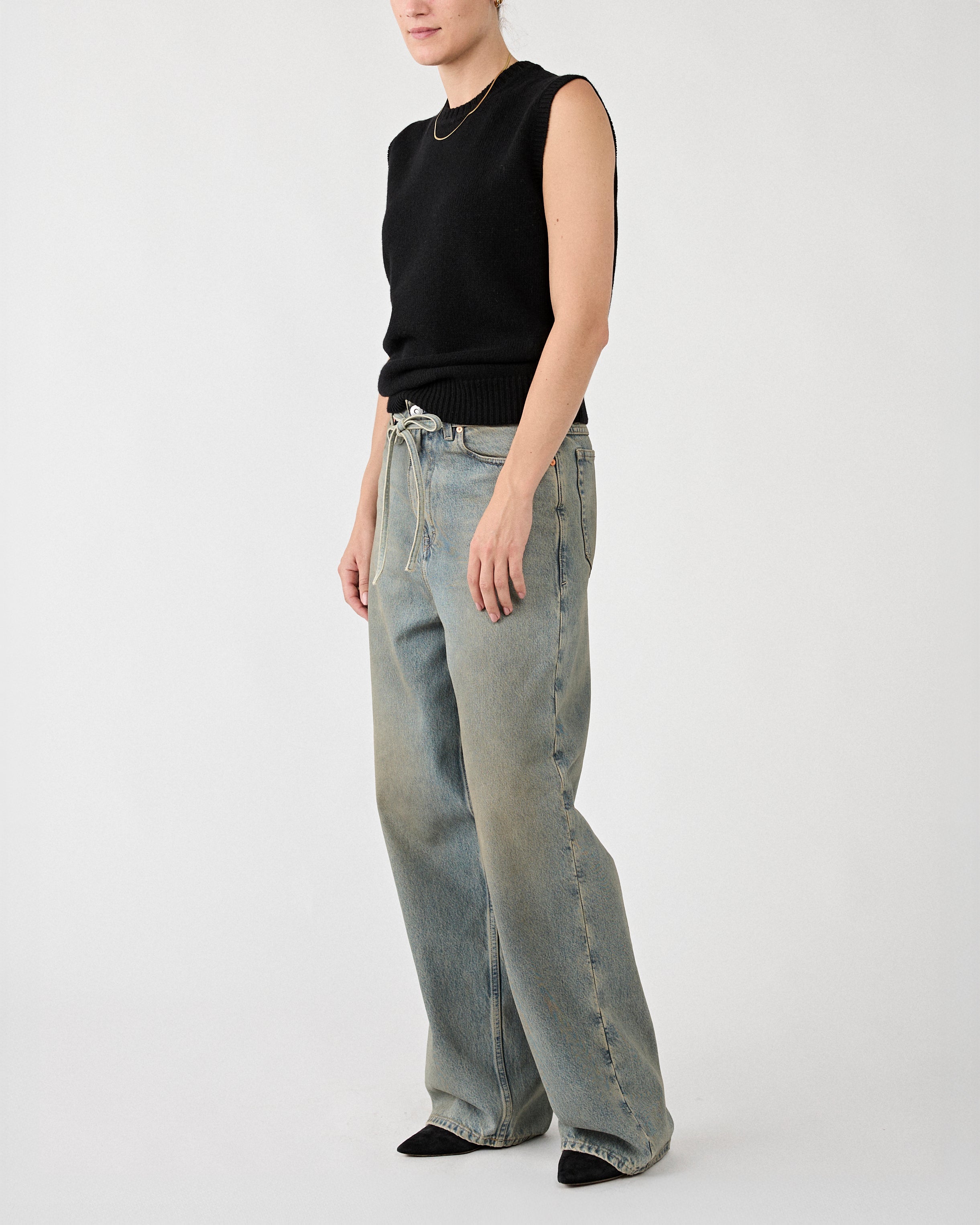 6397 High Crew Shell Black Knitwear Women