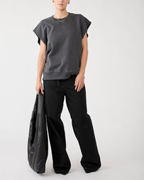 Tenue. Blake Sweat Trashed Black Sweater Unisex