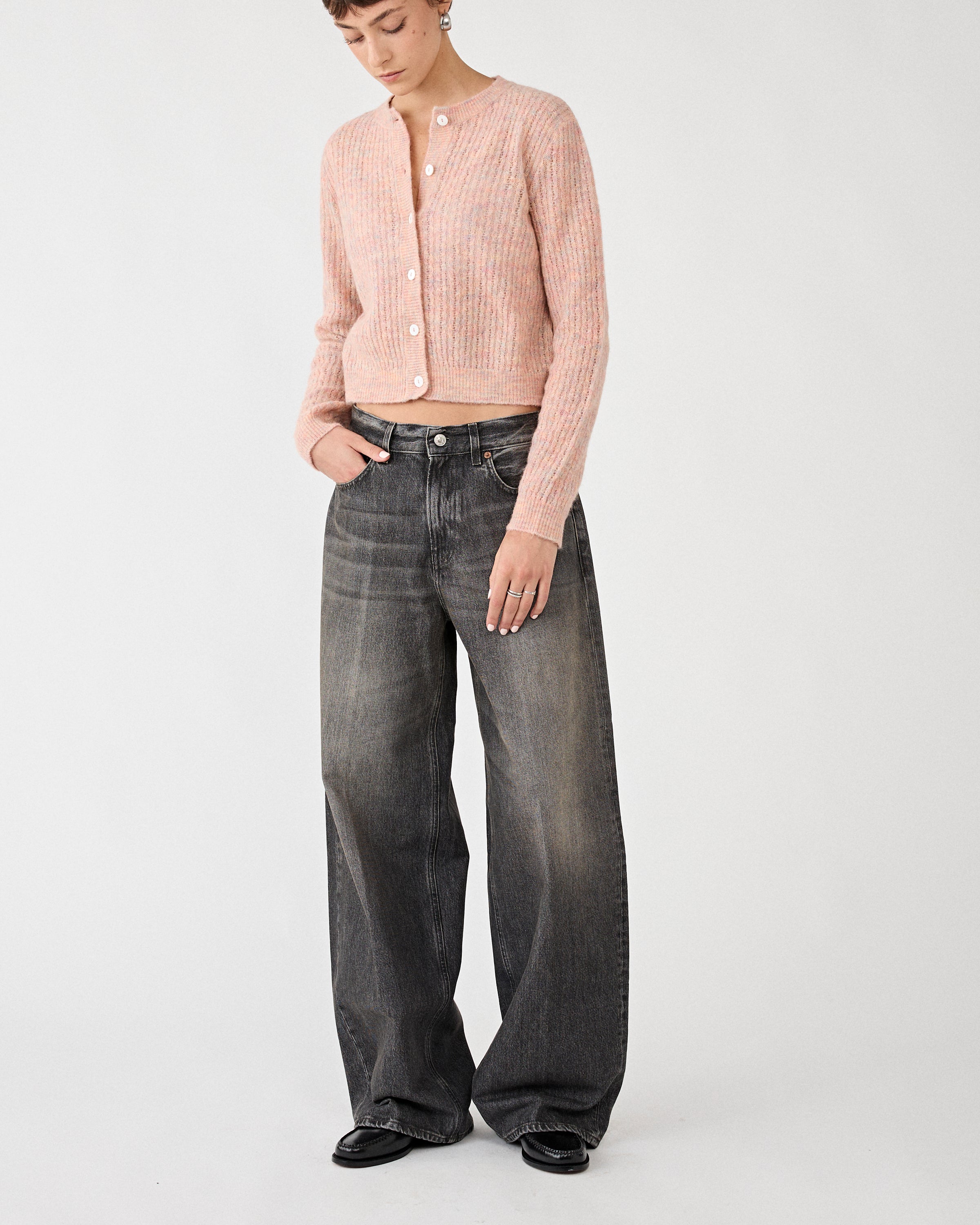 A.P.C. Cardigan Maud Rose Pale Chine Knitwear Women