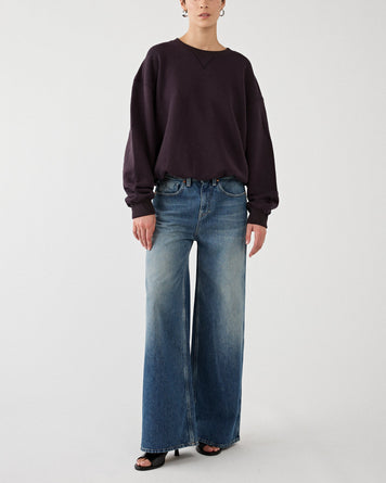 6397 Deb Sweatshirt Deep Purple Sweater Women