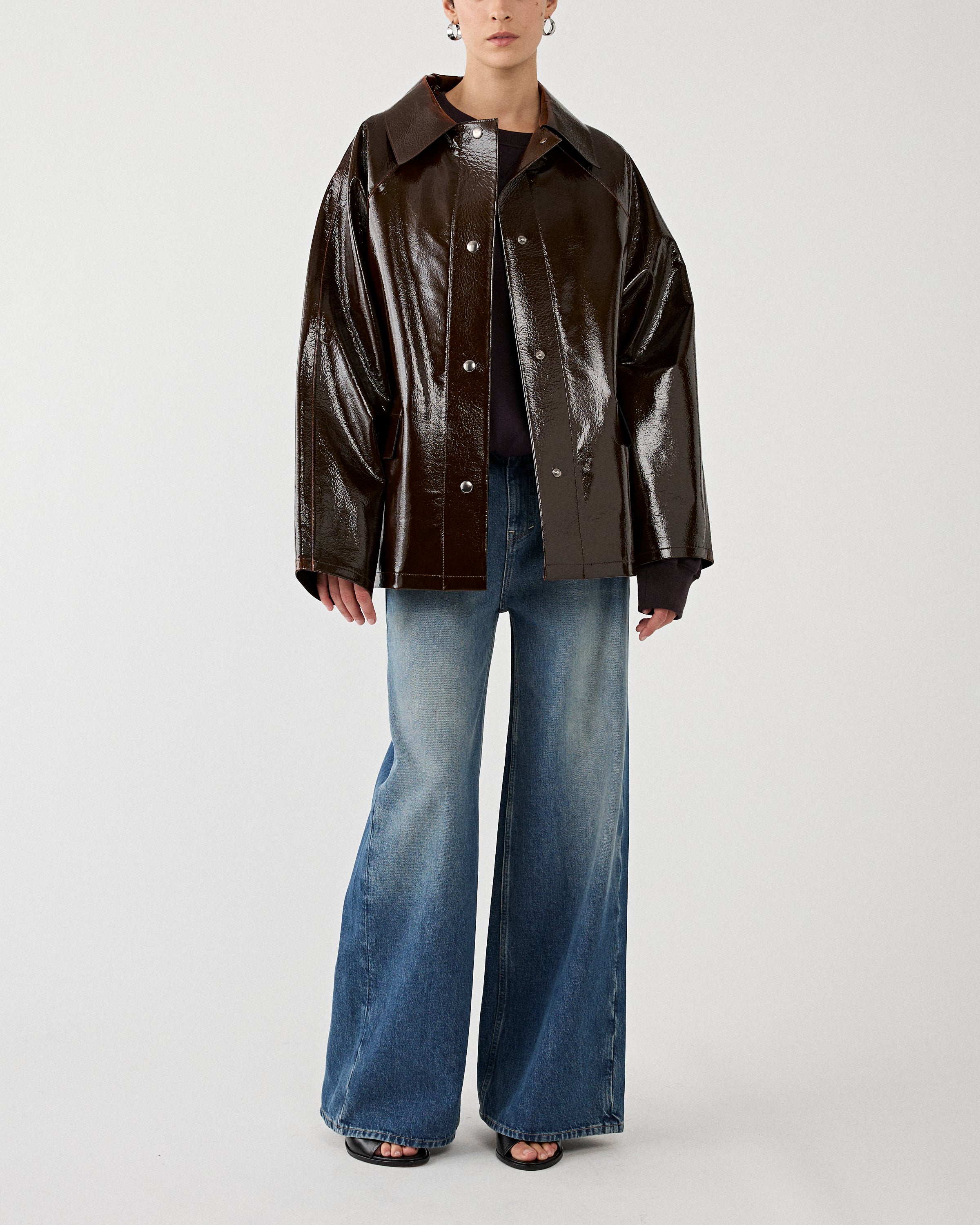 Kassl Editions Orginal Hip Lacquer Wool Honey JKT Short Women
