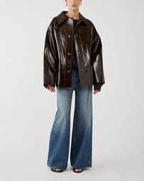 Kassl Editions Orginal Hip Lacquer Wool Honey JKT Short Women