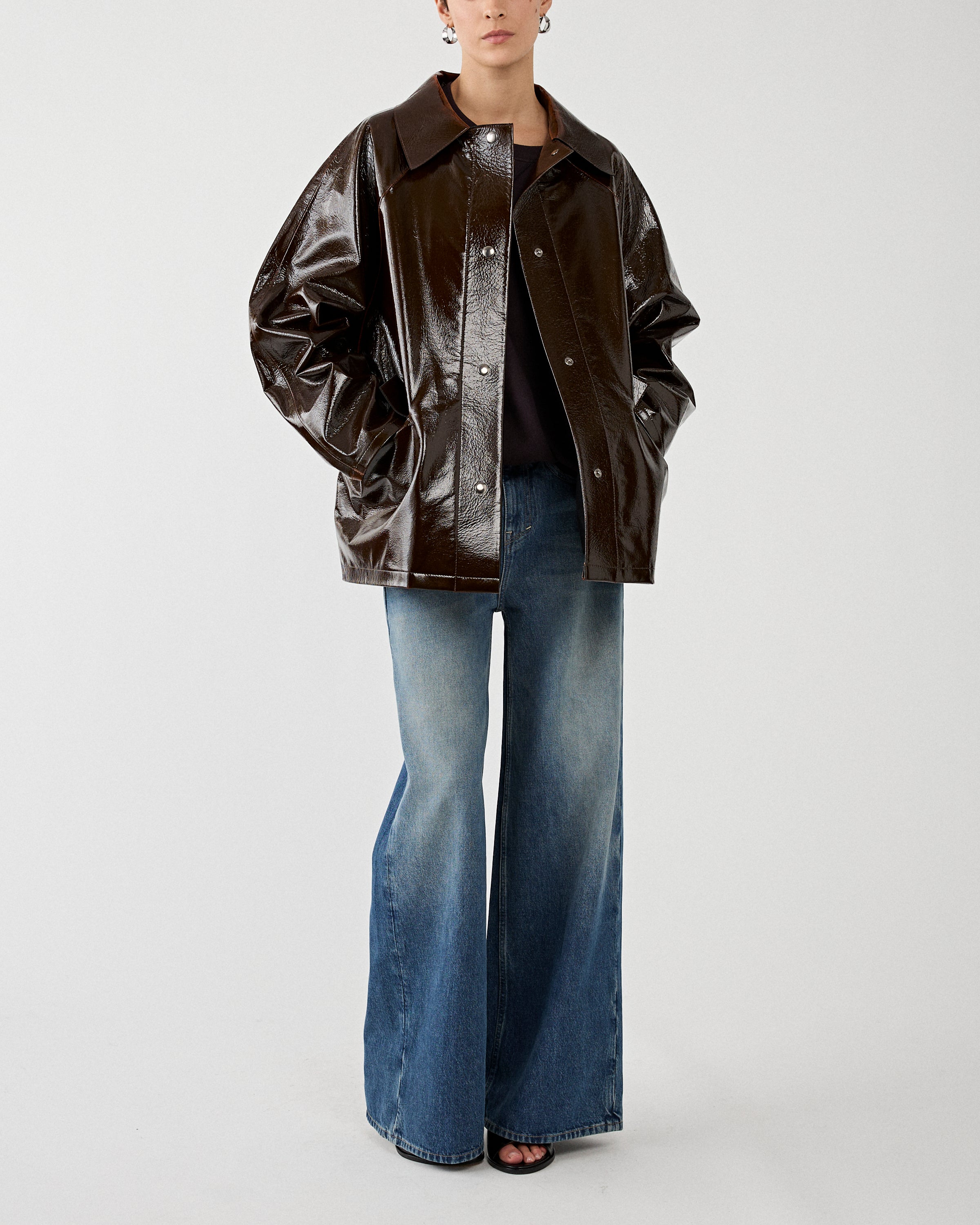 Kassl Editions Orginal Hip Lacquer Wool Honey JKT Short Women