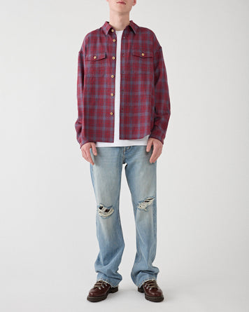 Visvim Lumber Check L/S Red Shirt L/S Men