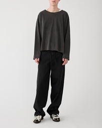 SECOND/LAYER Thrasher L/S Tee Black T-Shirt L/S Men