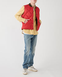 RRL William Vest Lined Vest Vintage Orange JKT Short Men