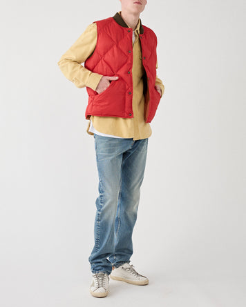 RRL William Vest Lined Vest Vintage Orange JKT Short Men