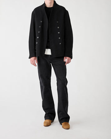 Applied Art Forms BM1-20 Dutch Worker Jacket Black JKT Short Men