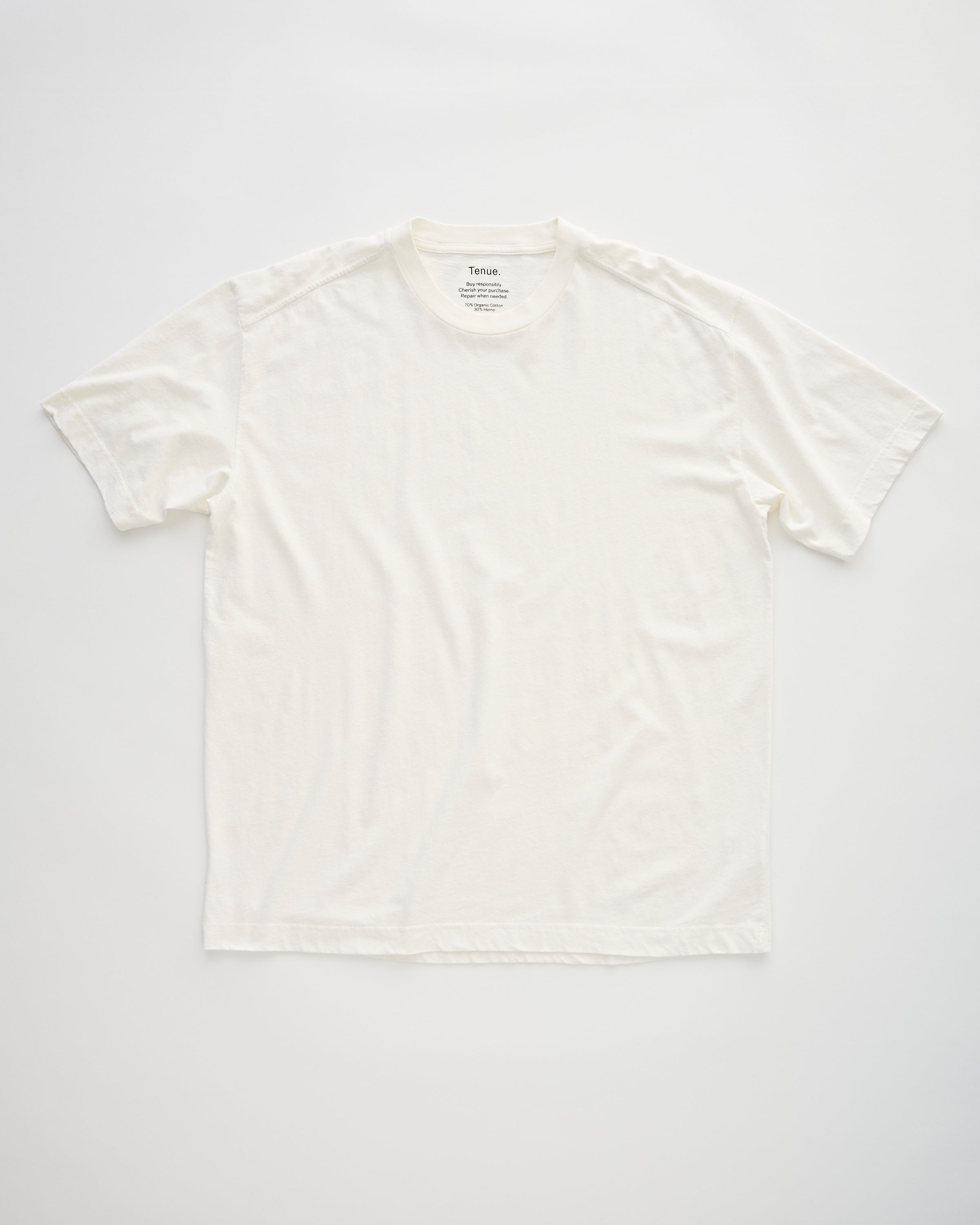 Tenue. Bruce Light Weight White T-shirt S/S Men