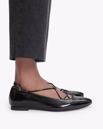 A.P.C. Ballet Flats Katie Black Shoes Leather Women