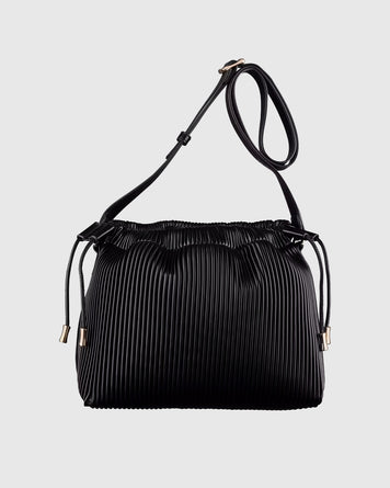 A.P.C. Sac Ninon Pleated Black Bags Women