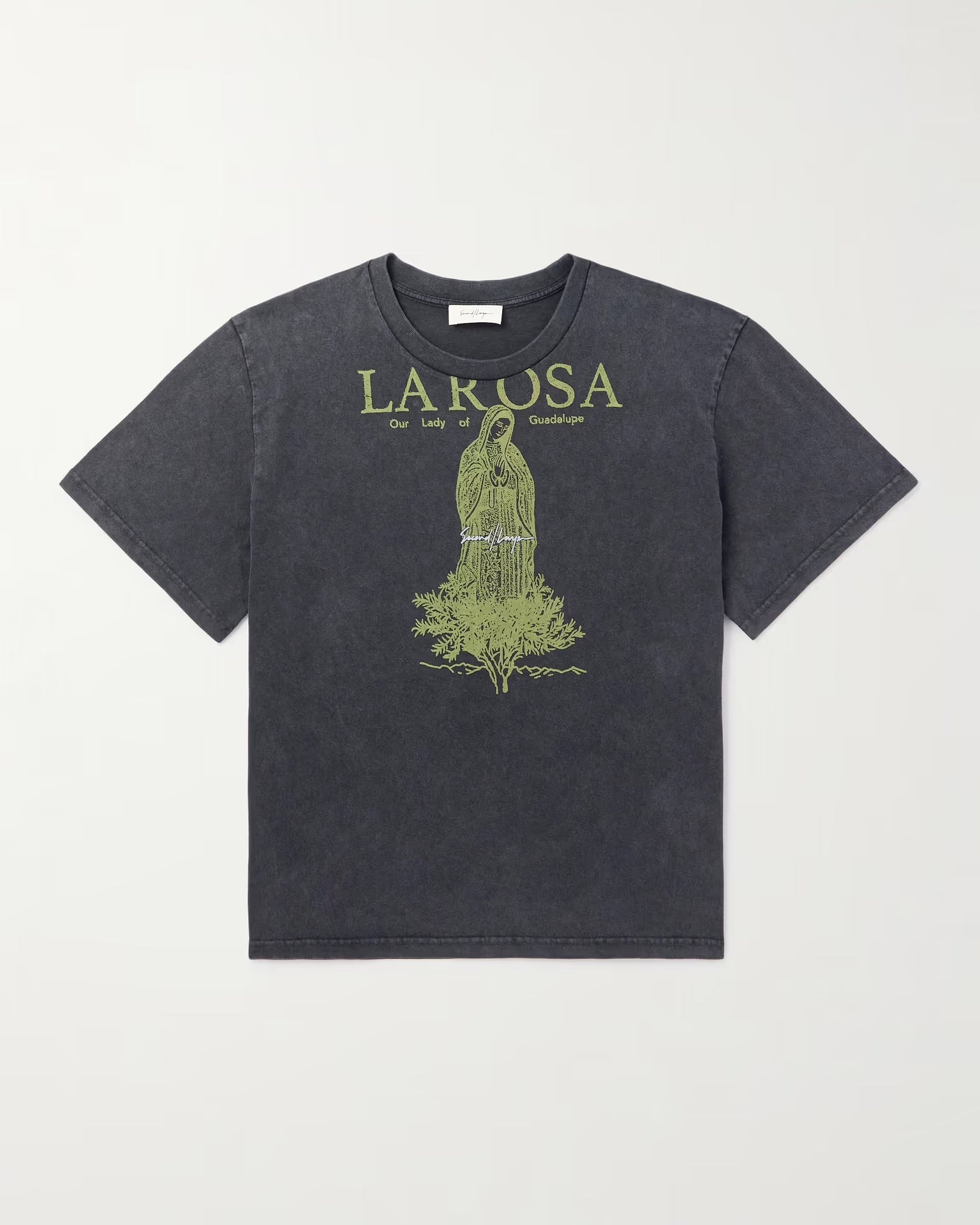 SECOND/LAYER Baby Baggy Tee La Rosa Black T-Shirt S/S Men