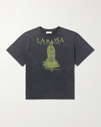 SECOND/LAYER Baby Baggy Tee La Rosa Black T-Shirt S/S Men