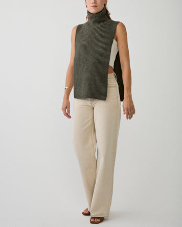 Christian Wijnants Kawsar Knitted Top Forest Melange Knitwear Women