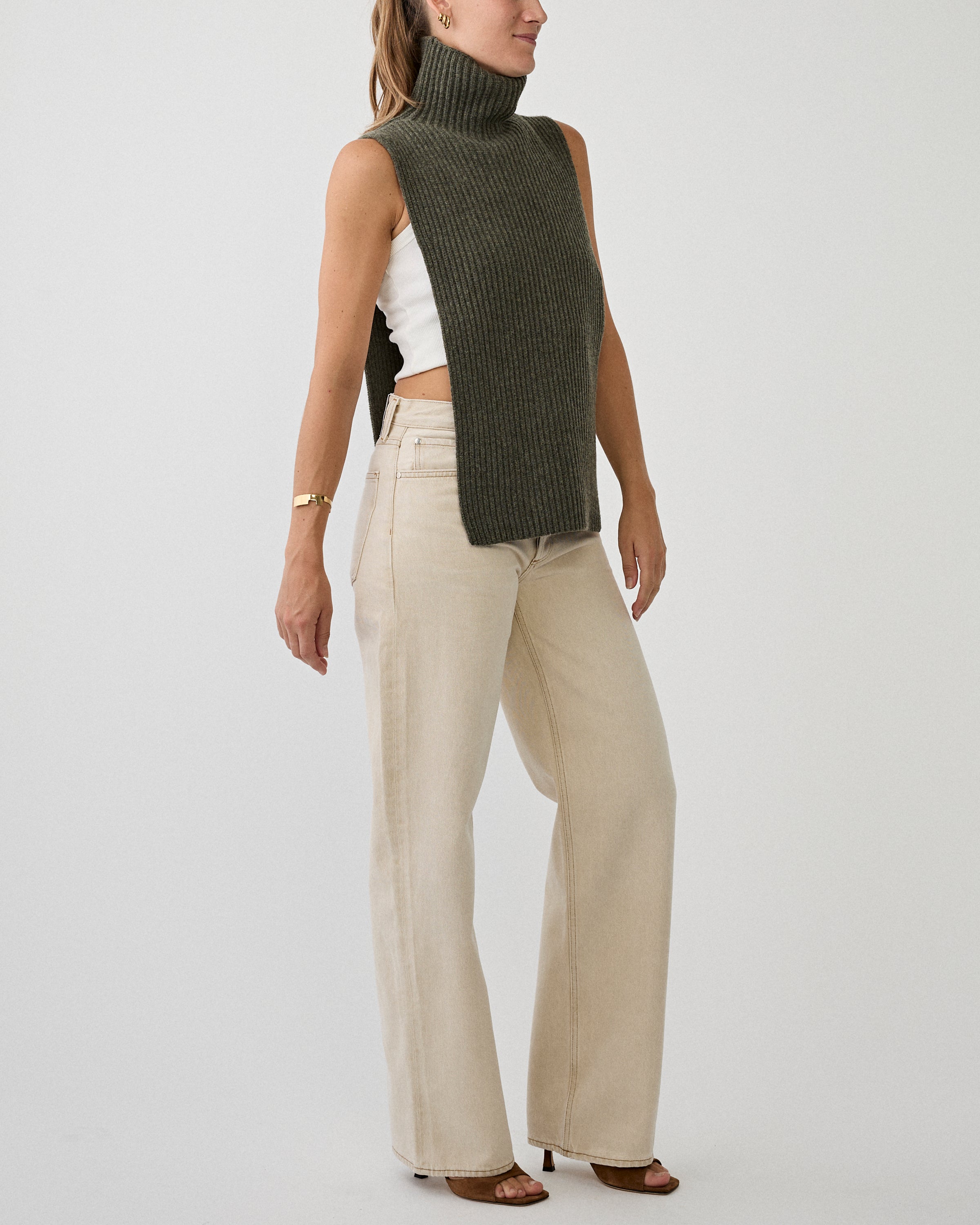 Christian Wijnants Kawsar Knitted Top Forest Melange Knitwear Women