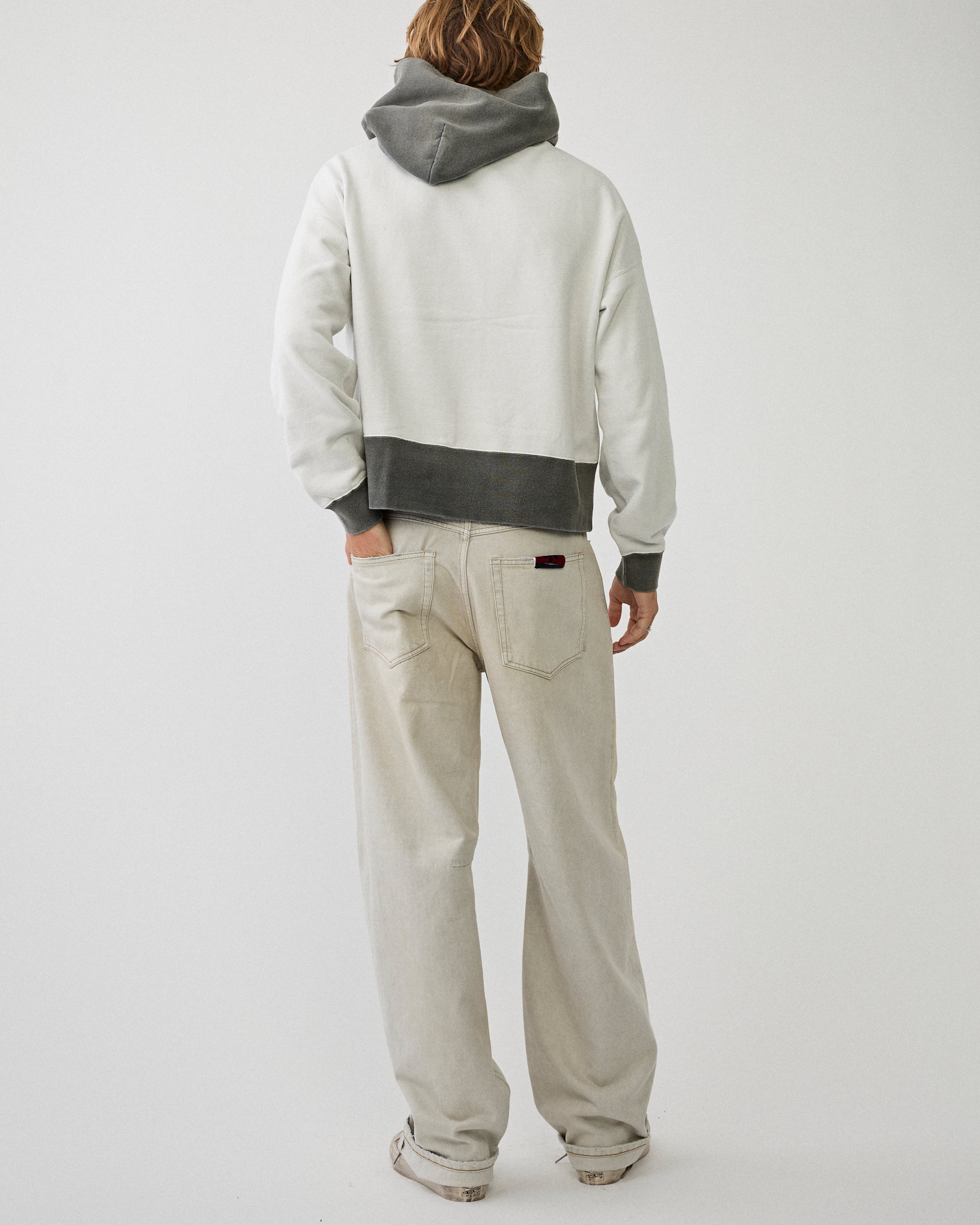 Visvim Fellow Hoodie P.O. 2 Tone Crash Black Sweater Men