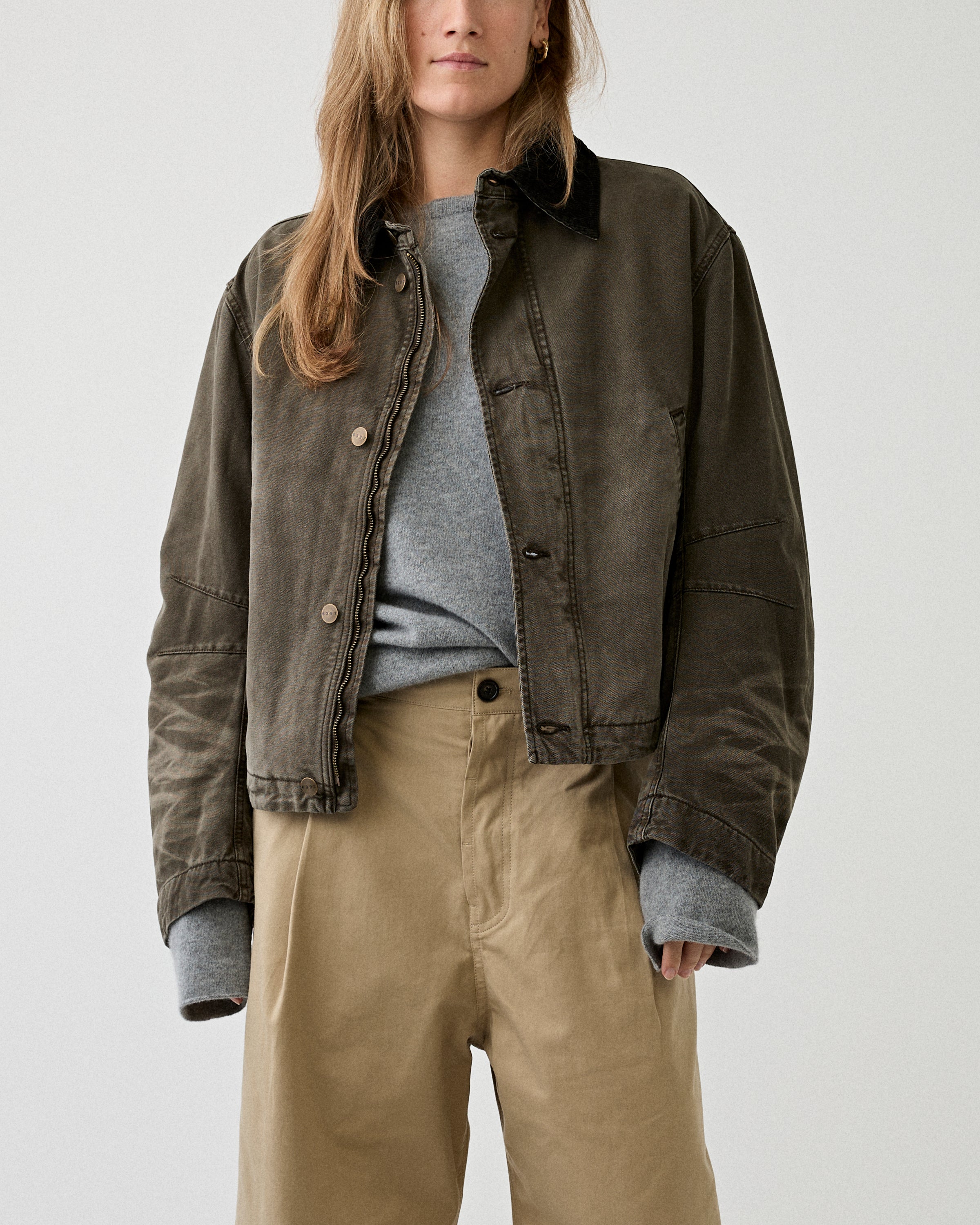6397 Flight Jacket Army JKT Short Women