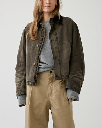 6397 Flight Jacket Army JKT Short Women