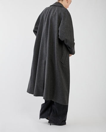 A.P.C. Manteau Droit Manches Raglant Anthracite JKT Long Women