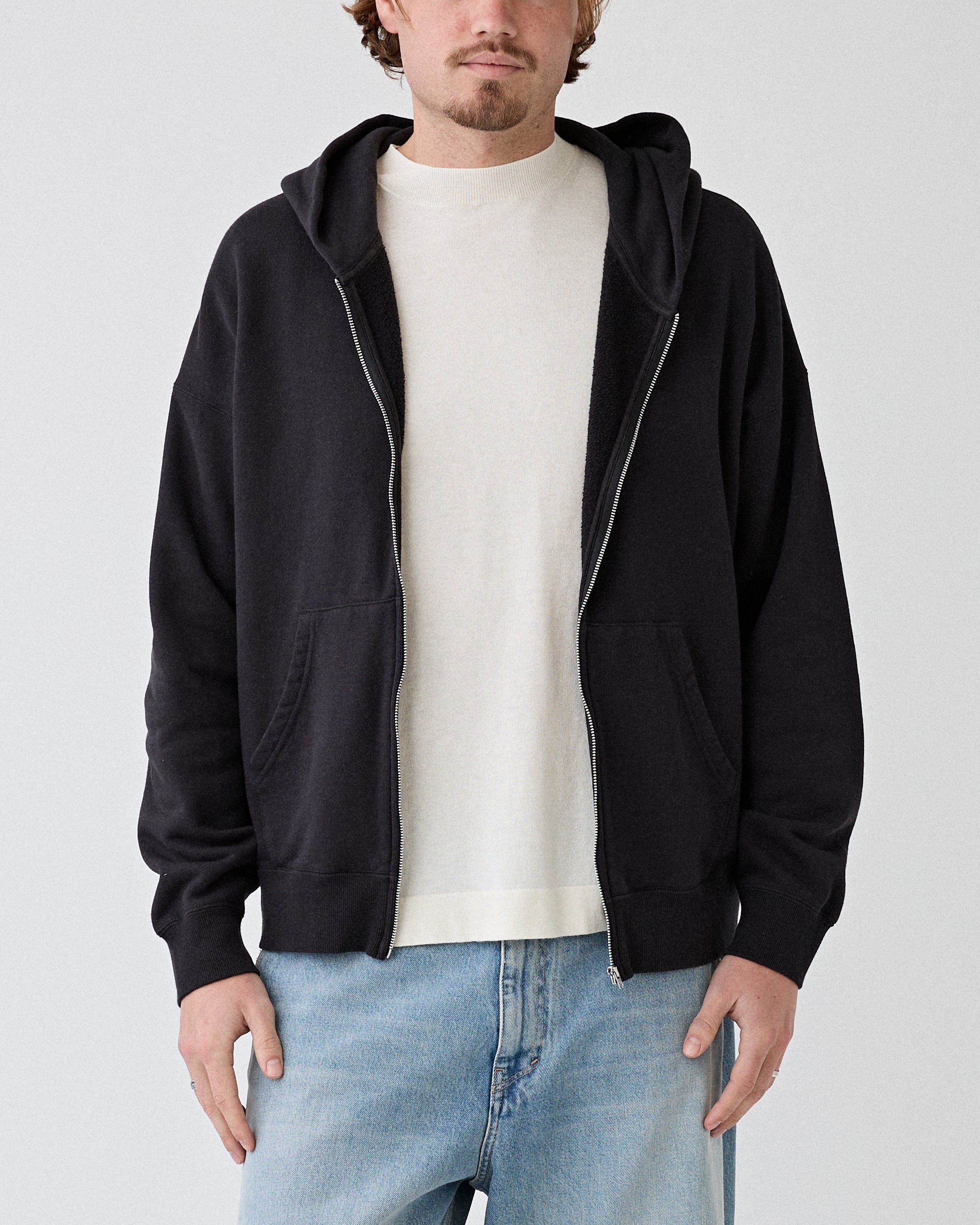 Visvim – Ultimate Jumbo SB Hoodie Black F.Z. – Tenue de Nîmes