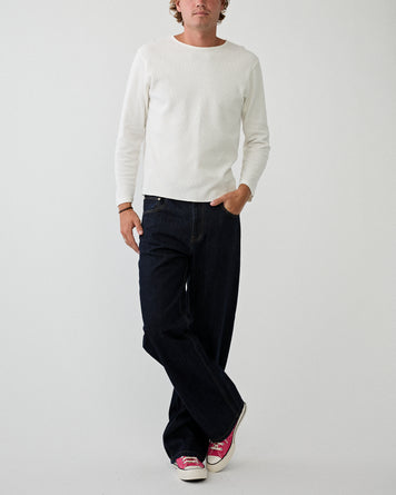 SECOND/LAYER Zero Thermal Vintage White T-Shirt L/S Men