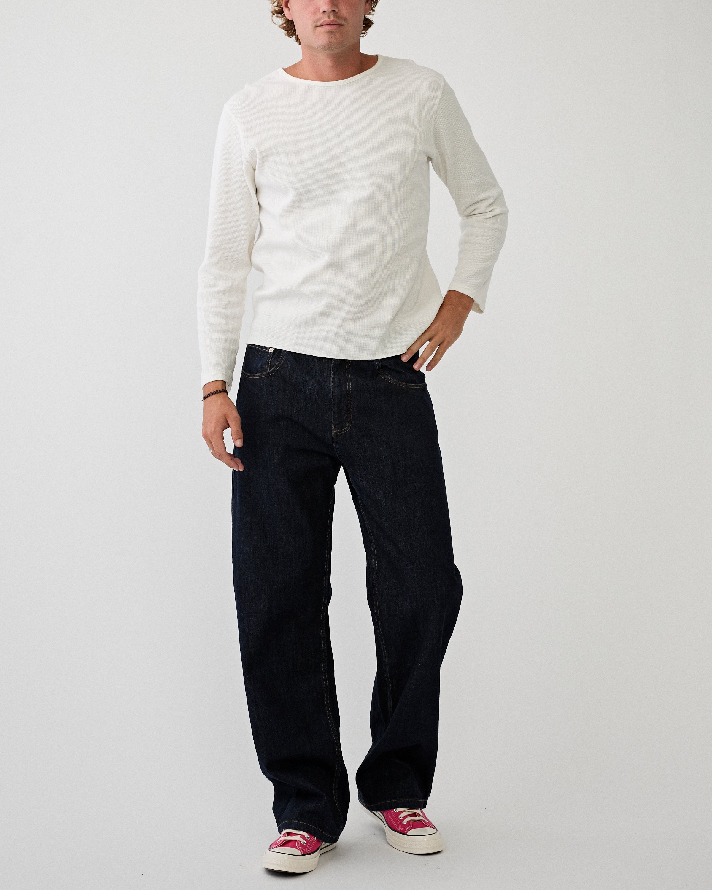 SECOND/LAYER Big Papi Raw Single Rinse Denim Men