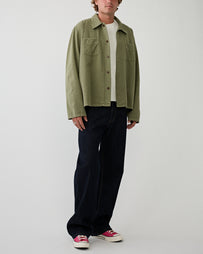 Stockholm Surfboard Club Club Overshirt Military Green Shirt L/S Men