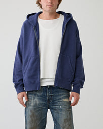 Visvim Jumbo SB Hoodie Damaged Navy Sweater Men