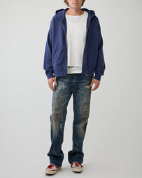 Visvim Jumbo SB Hoodie Damaged Navy Sweater Men