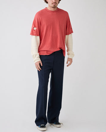 Stockholm Surfboard Club Layer Box Tee Signature Red T-shirt L/S Men