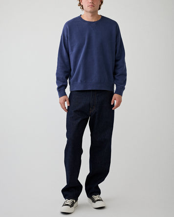 Visvim Jumbo SB Sweat L/S Damaged Navy T-shirt L/S Men