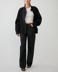Tenue. Billy Jeans Black Coated Denim Women
