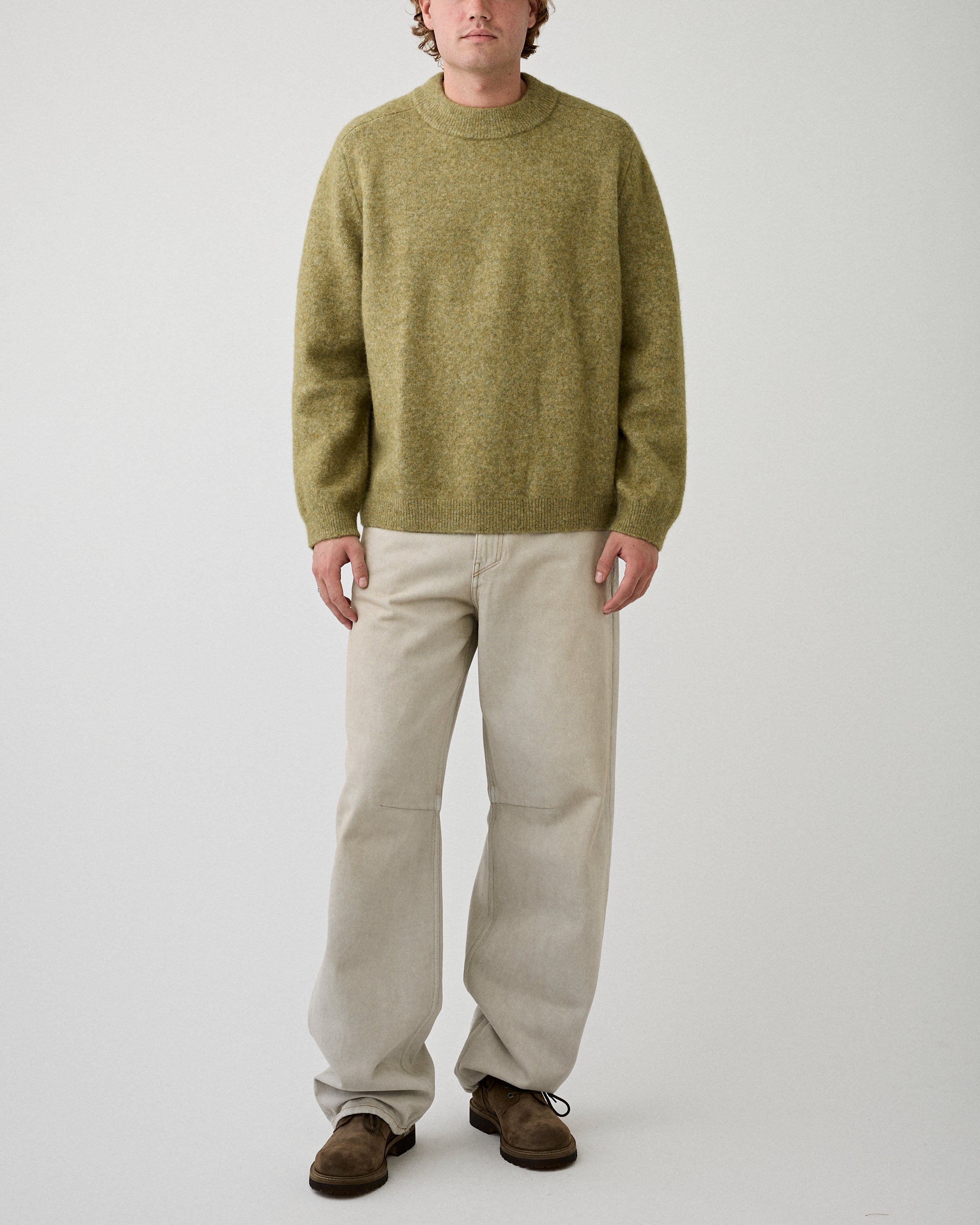 A.P.C. Pull Dylan Light Khaki Knitwear Men