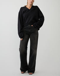 Haikure Korea Vintage Black Denim Women