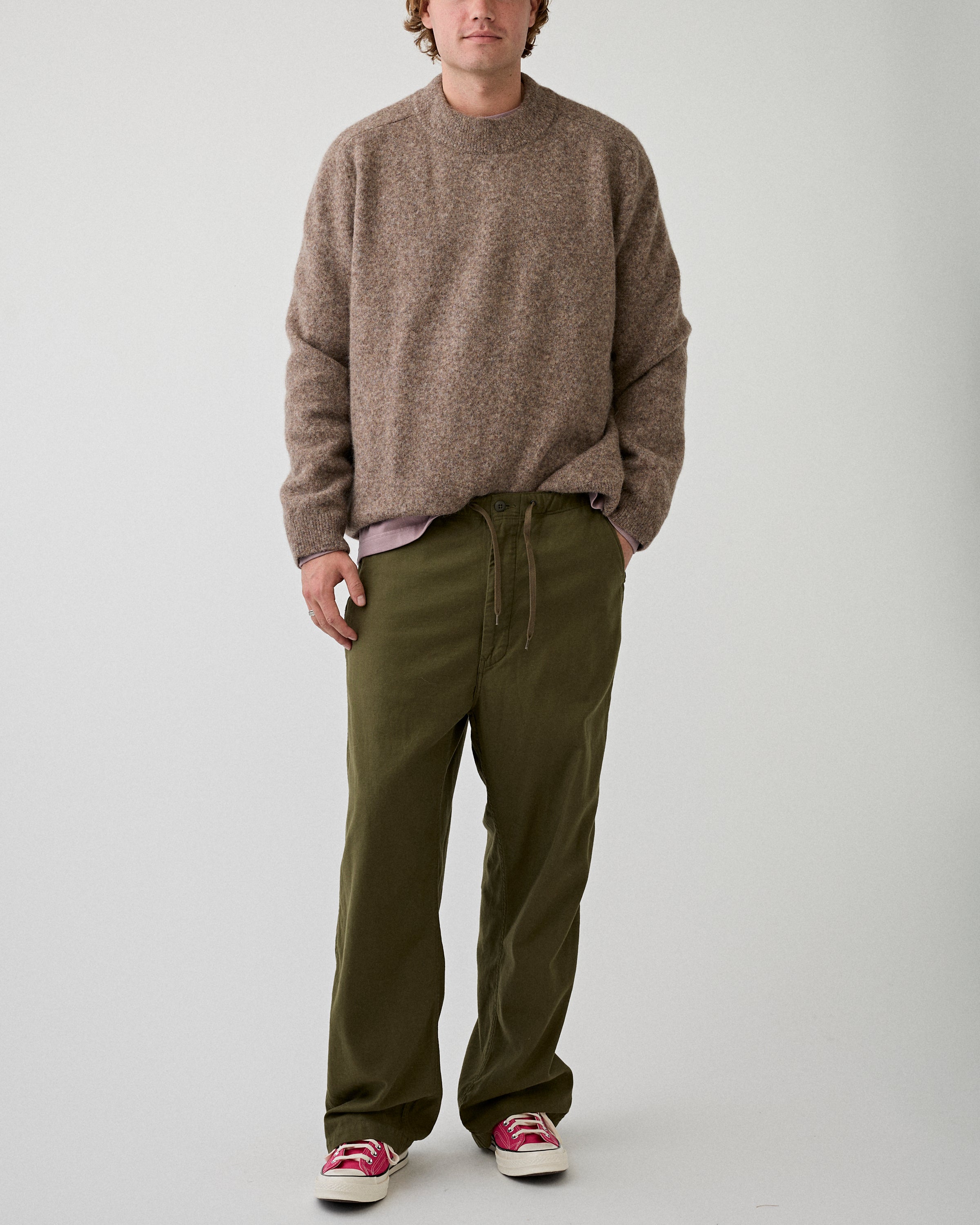 OrSlow Wide Fit New Yorker Dark Olive Pants Men