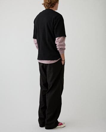 OrSlow Wide Fit New Yorker Black Pants Men