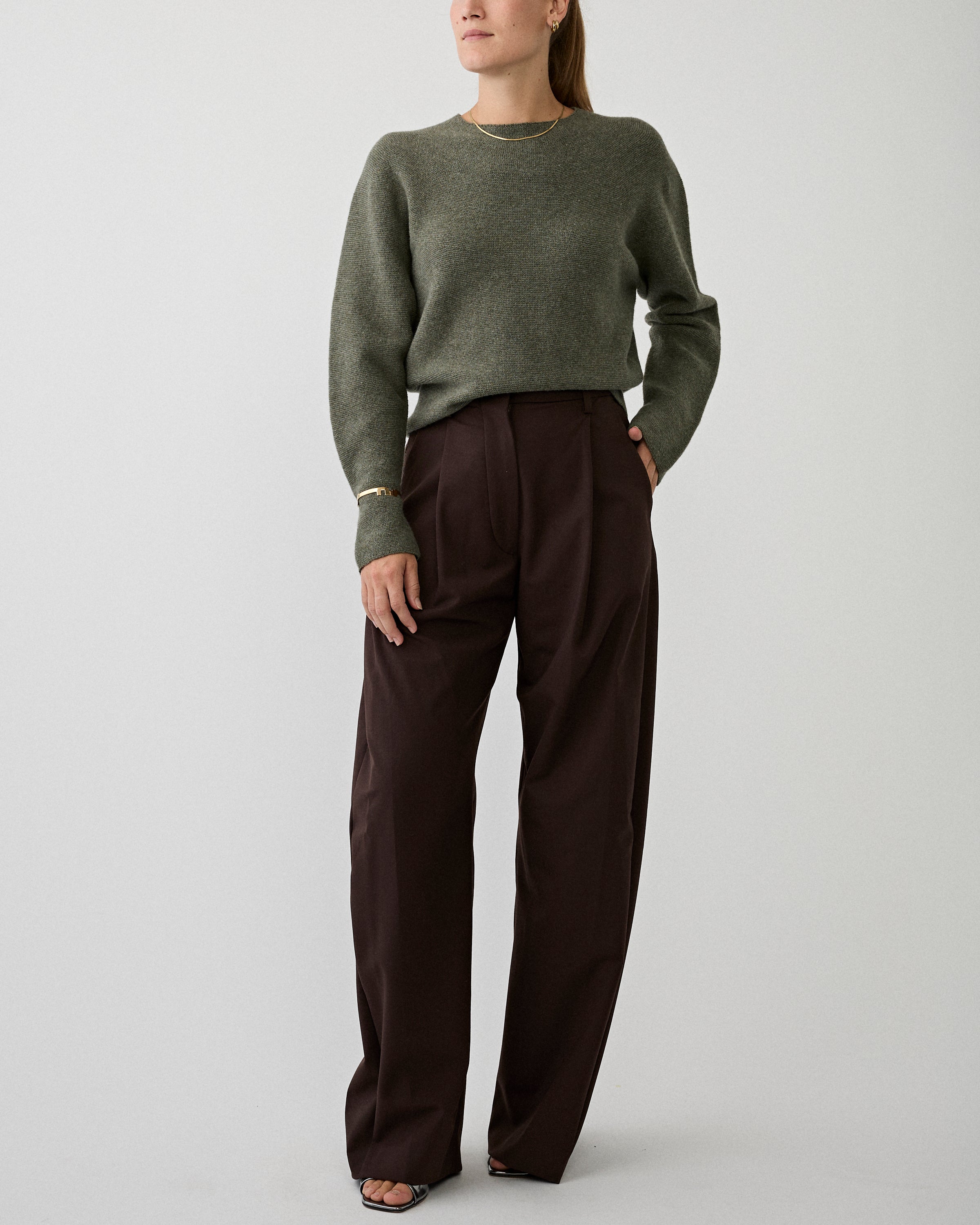 Christian Wijnants Kopanos Sweater Sage Melange Sweater Women