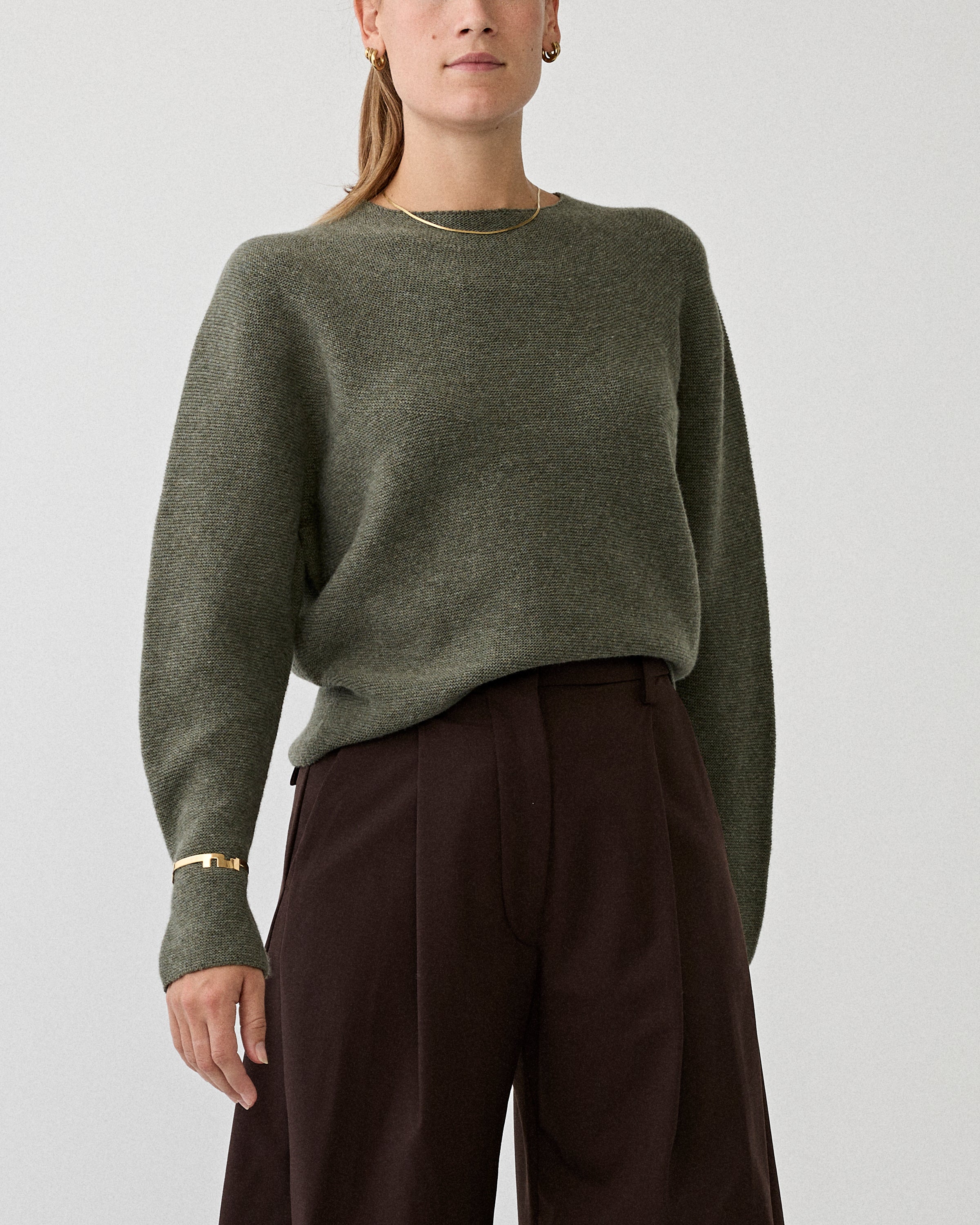 Christian Wijnants Kopanos Sweater Sage Melange Sweater Women