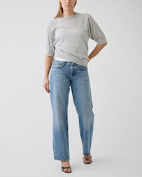 RAFF Fine Cashmere Knitted Top Grey Knitwear Women