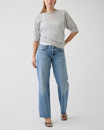 RAFF Fine Cashmere Knitted Top Grey Knitwear Women