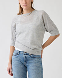 RAFF Fine Cashmere Knitted Top Grey Knitwear Women