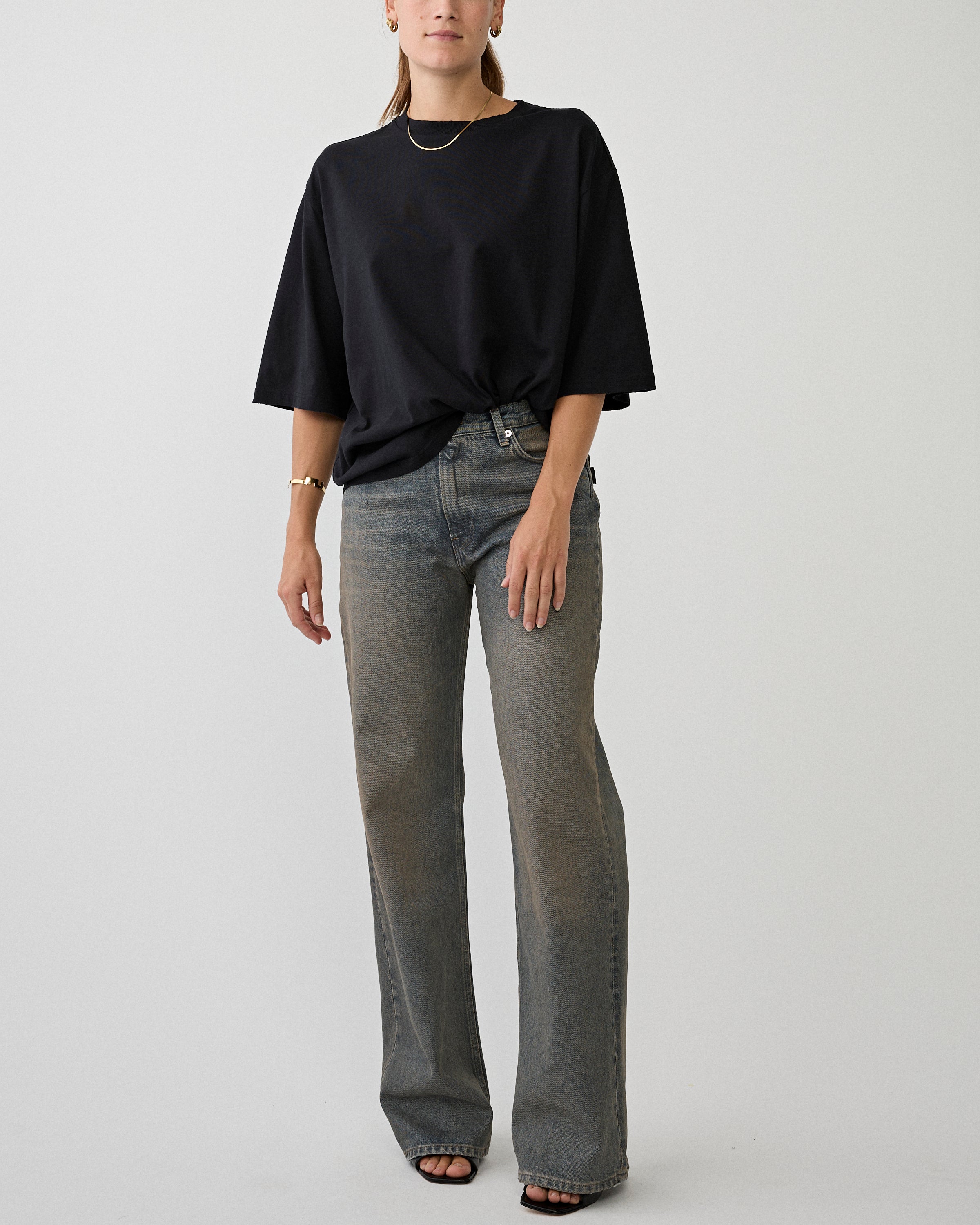 Haikure Korea Ziggy Blue Denim Women