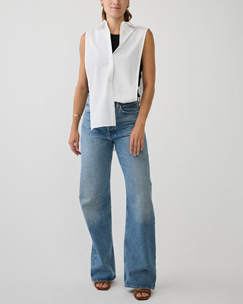 AgoldE Vintage Loose Jean Outbreak Denim Women