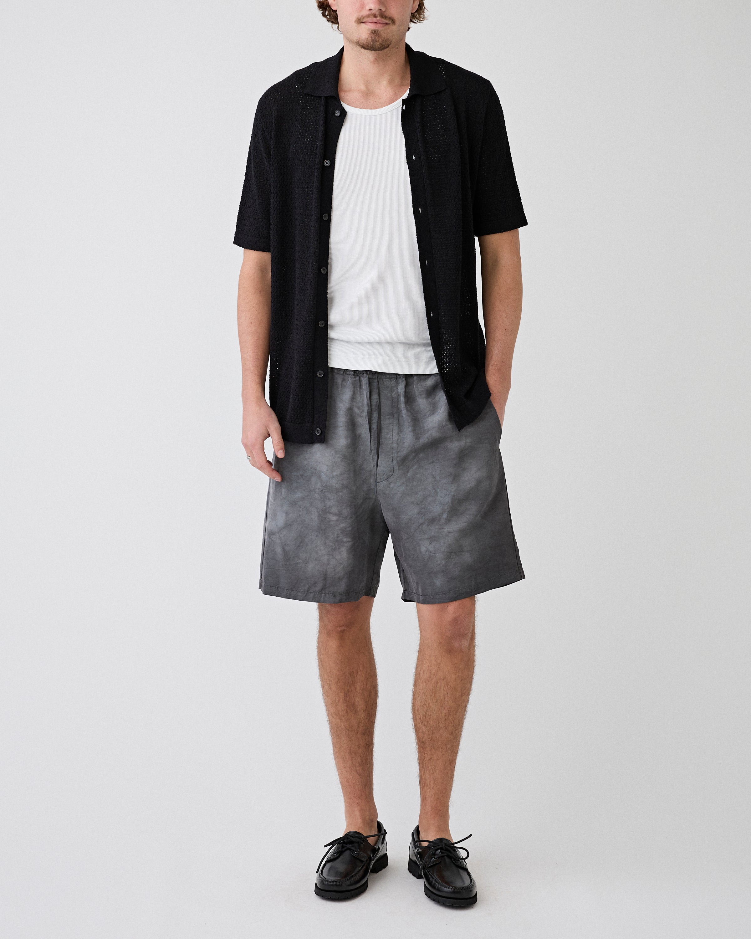 Roberto Collina Gamicia MC Puntino Nero Shirt S/S Men