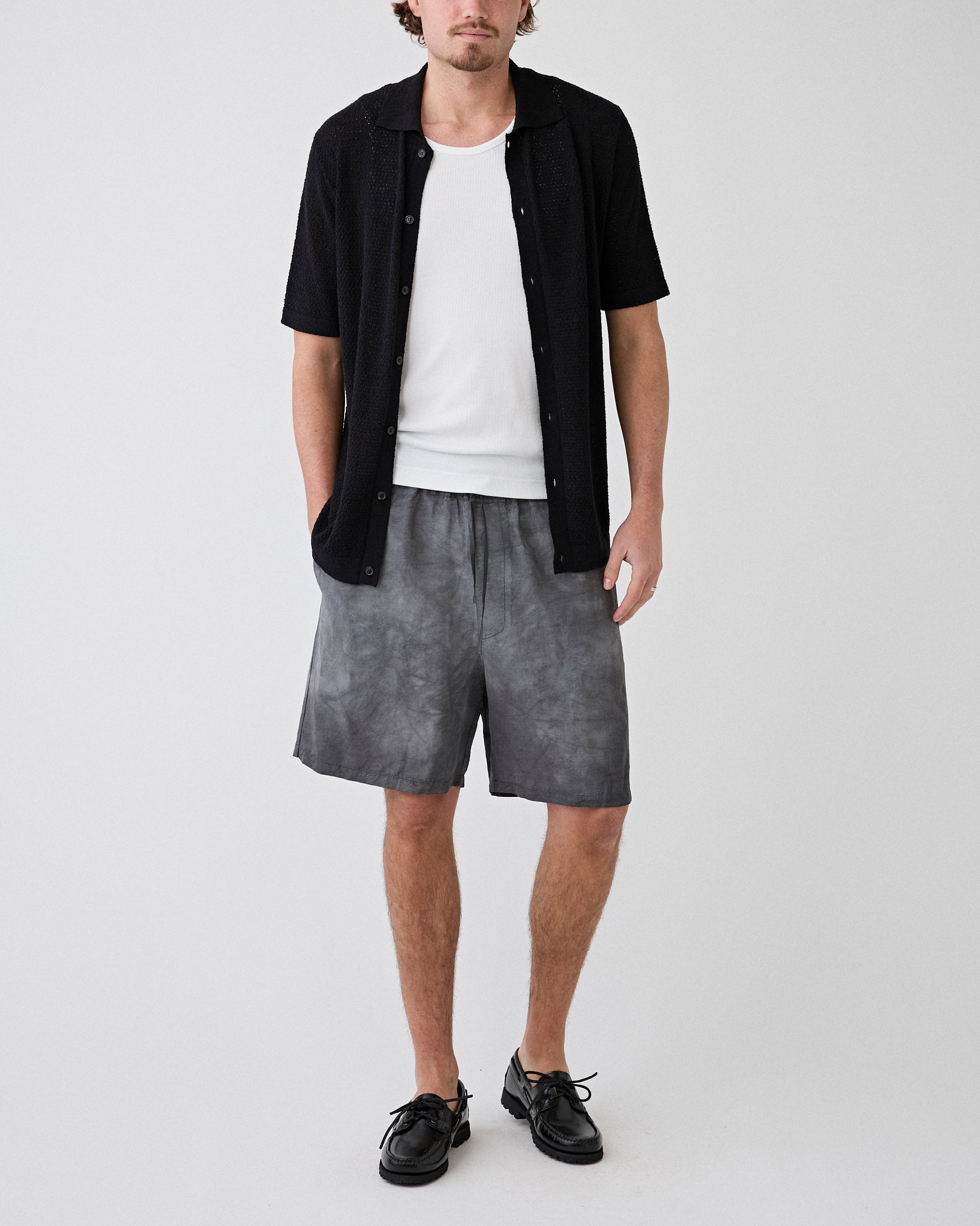 Roberto Collina Short Antracite Shorts Men