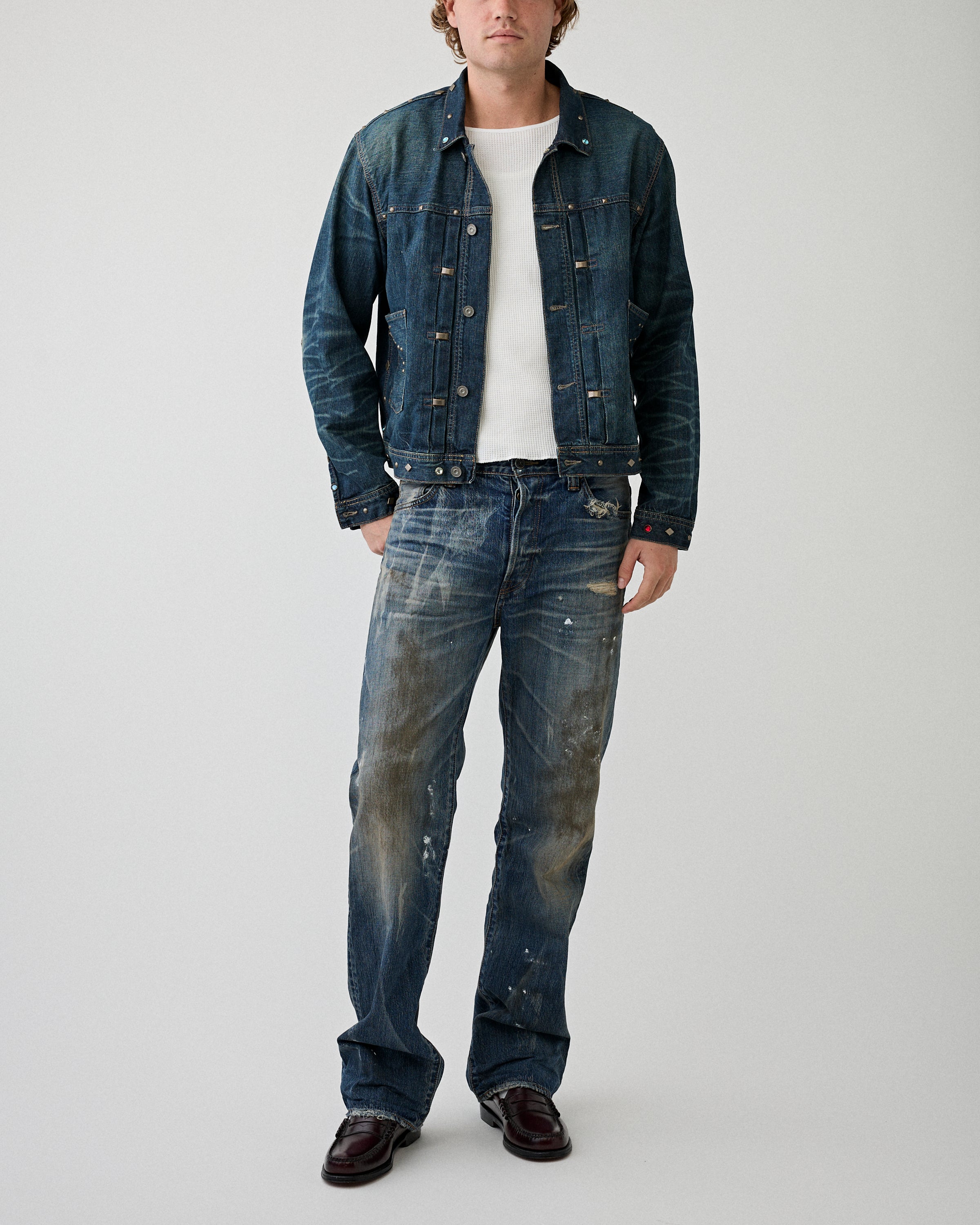 RRL Woven Trucker Jacket Ridger Wash JKT Short Men