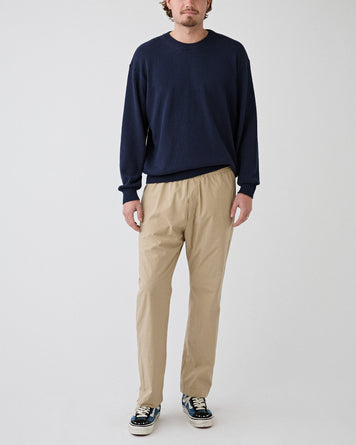 Roberto Collina Girocollo ML Comfort Fit Navy Knitwear Men